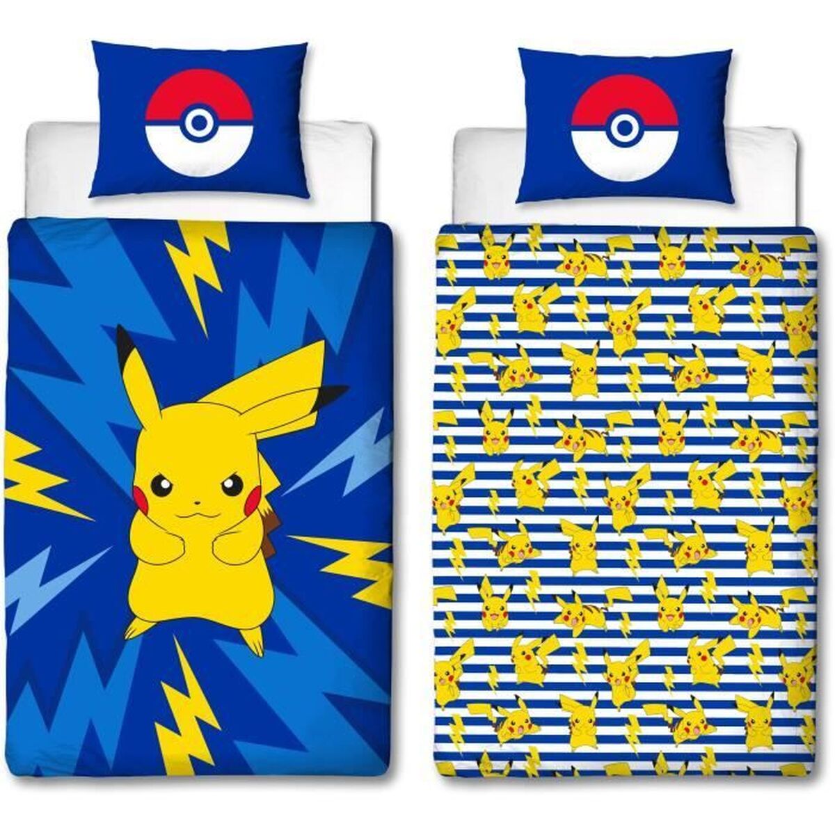 Duvet cover set Pokémon 25 x 6 x 30 cm Multicolour Double 2 Pieces