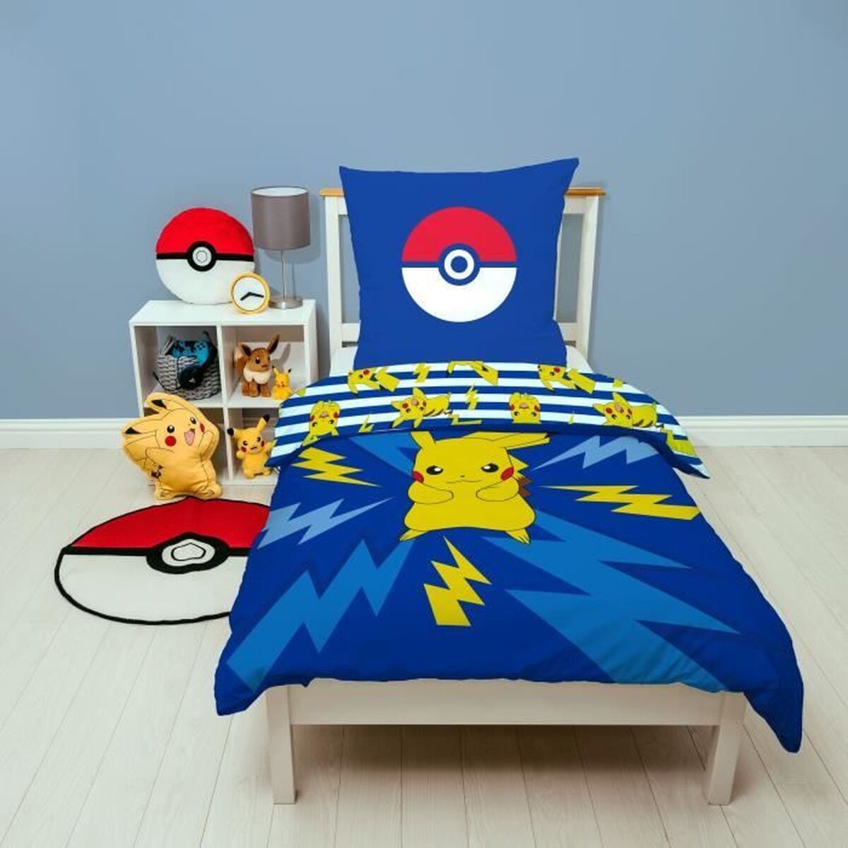 Duvet cover set Pokémon 25 x 6 x 30 cm Multicolour Double 2 Pieces